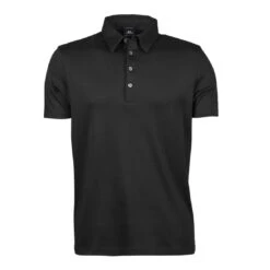 Tee Jays Mens Pima Cotton Polo 41 Tee Jays Mens Pima Cotton Polo -XAMAX 1440 black front 1