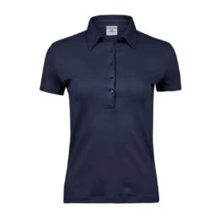 Tee Jays Ladies Pima Cotton Polo -XAMAX 1441 navy front