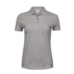 Tee Jays Ladies Luxury Stretch Polo -XAMAX 145 stone front 2