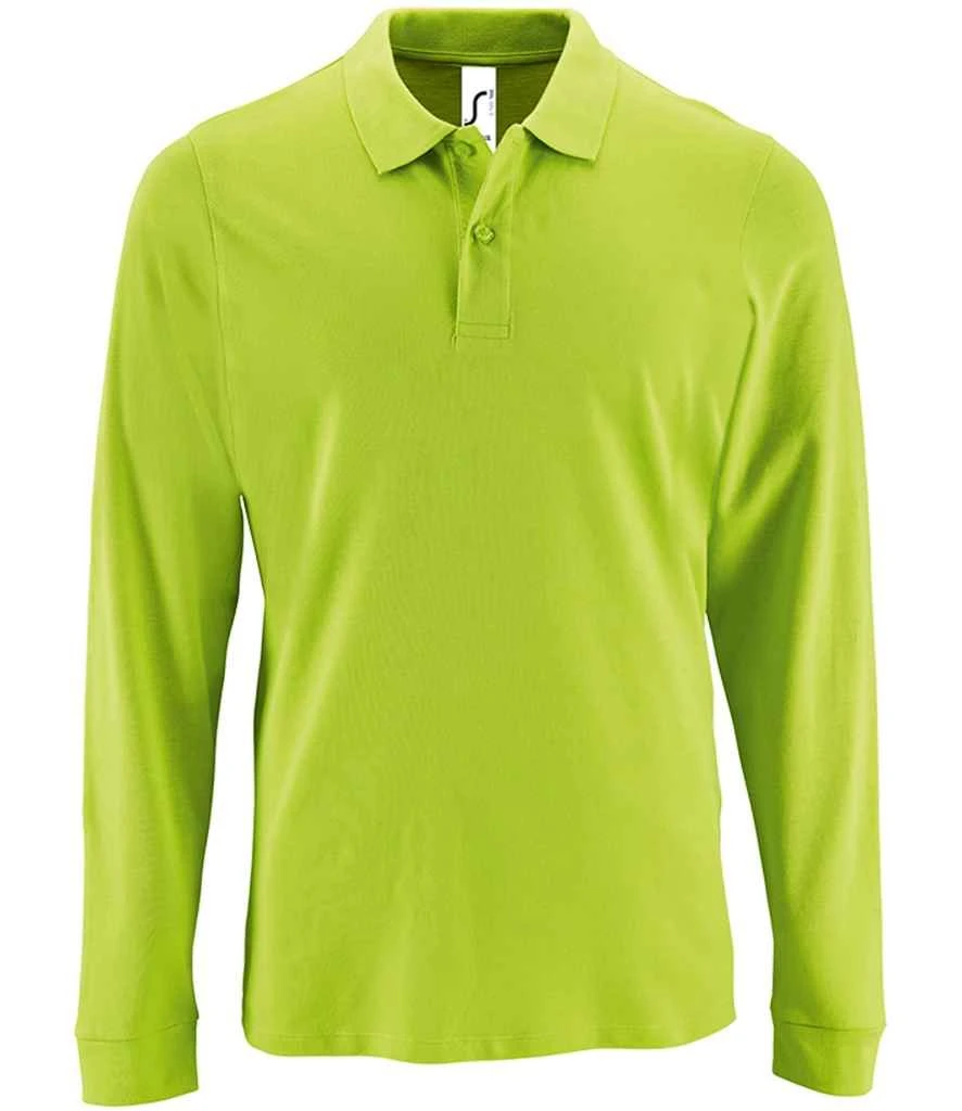 SOL'S Sols Perfect Long Sleeve Piqué Polo Shirt 10 SOL'S Sols Perfect Long Sleeve Piqué Polo Shirt - Image 8