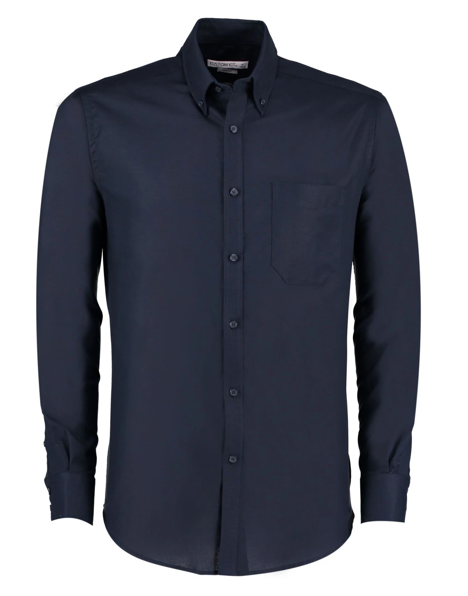 Kustom Kit Slim Fit Long Sleeve Workwear Oxford Shirt 8 Kustom Kit Slim Fit Long Sleeve Workwear Oxford Shirt - Image 6