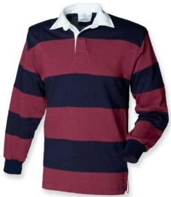 Front Row Sewn Stripe Rugby Shirt -XAMAX 1a190987e9667d78a25d9301969e72b4043954b6cf72fc6852a3a4b97f298dd1