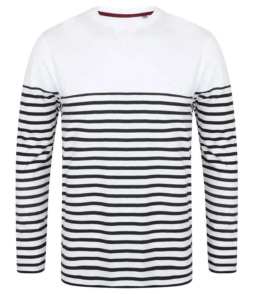 Front Row Unisex Long Sleeve Breton Striped T Shirt 3 Front Row Unisex Long Sleeve Breton Striped T Shirt