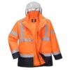 Portwest Hi-Vis 4-in-1 Contrast Traffic Jacket -XAMAX 1d8116b36ad4d59cb0dea6398607a2779c24ca991cb5f7faf0ce9f3094887ea6