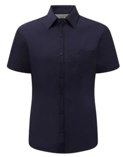 Russell Collection Ladies' Short Sleeve Classic Polycotton Poplin Shirt 21 Russell Collection Ladies' Short Sleeve Classic Polycotton Poplin Shirt -XAMAX 1f2f482f24202ab07a3dc5ddde382308da69ae2fabe1e3a4cc4f004f2653aefa
