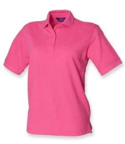 Henbury Ladies Polycotton Piqué Polo Shirt -XAMAX 21ac09f6058abc5e75d46950b21a52a4c772464d66d709958c2a5affba92f495