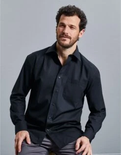 Russell Collection Mens Long Sleeve Classic Pure Cotton Poplin Shirt 10 Russell Collection Mens Long Sleeve Classic Pure Cotton Poplin Shirt -XAMAX 24194d3f6afffd1c405eaea965f651b0c6cd8346c582c7129f1e9dcb4f3952d4