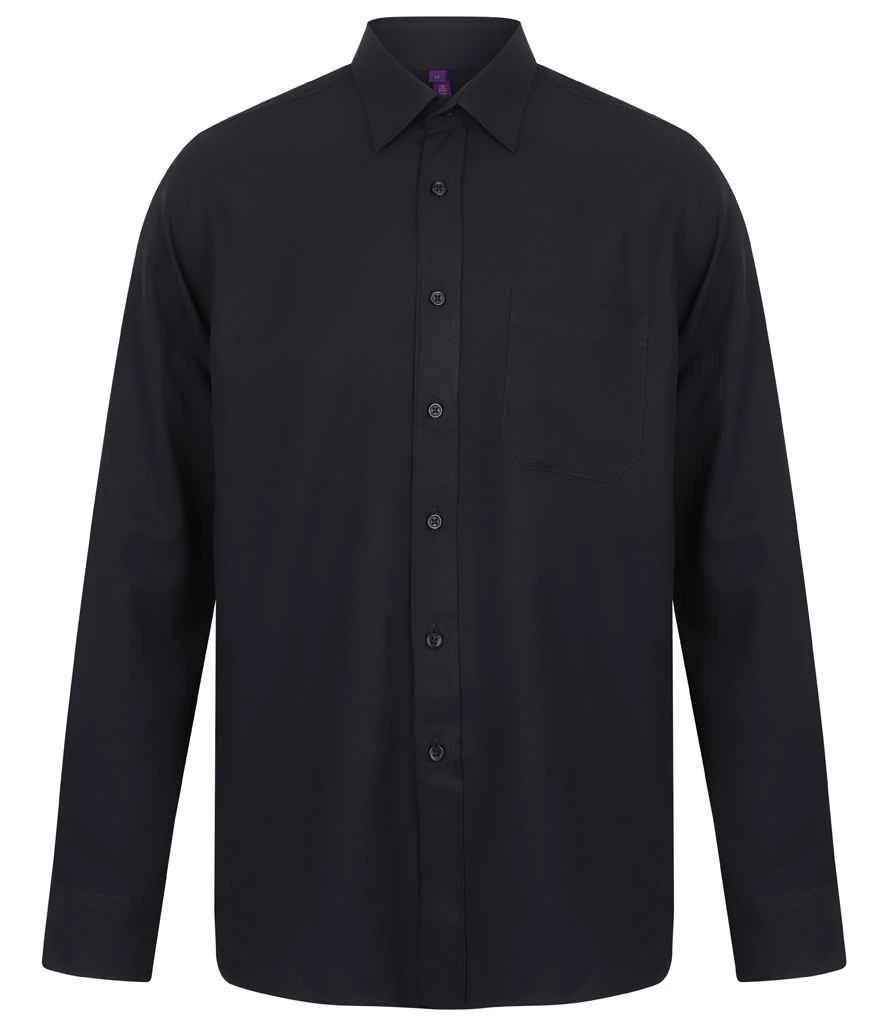 Henbury Long Sleeve Wicking Shirt 5 Henbury Long Sleeve Wicking Shirt - Image 3