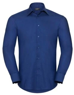 Russell Collection Mens Long Sleeve Tailored Oxford Shirt -XAMAX 27e1353033b8aca21cc5f23abead133c3681ff92d6df6af60ab76138608c560e