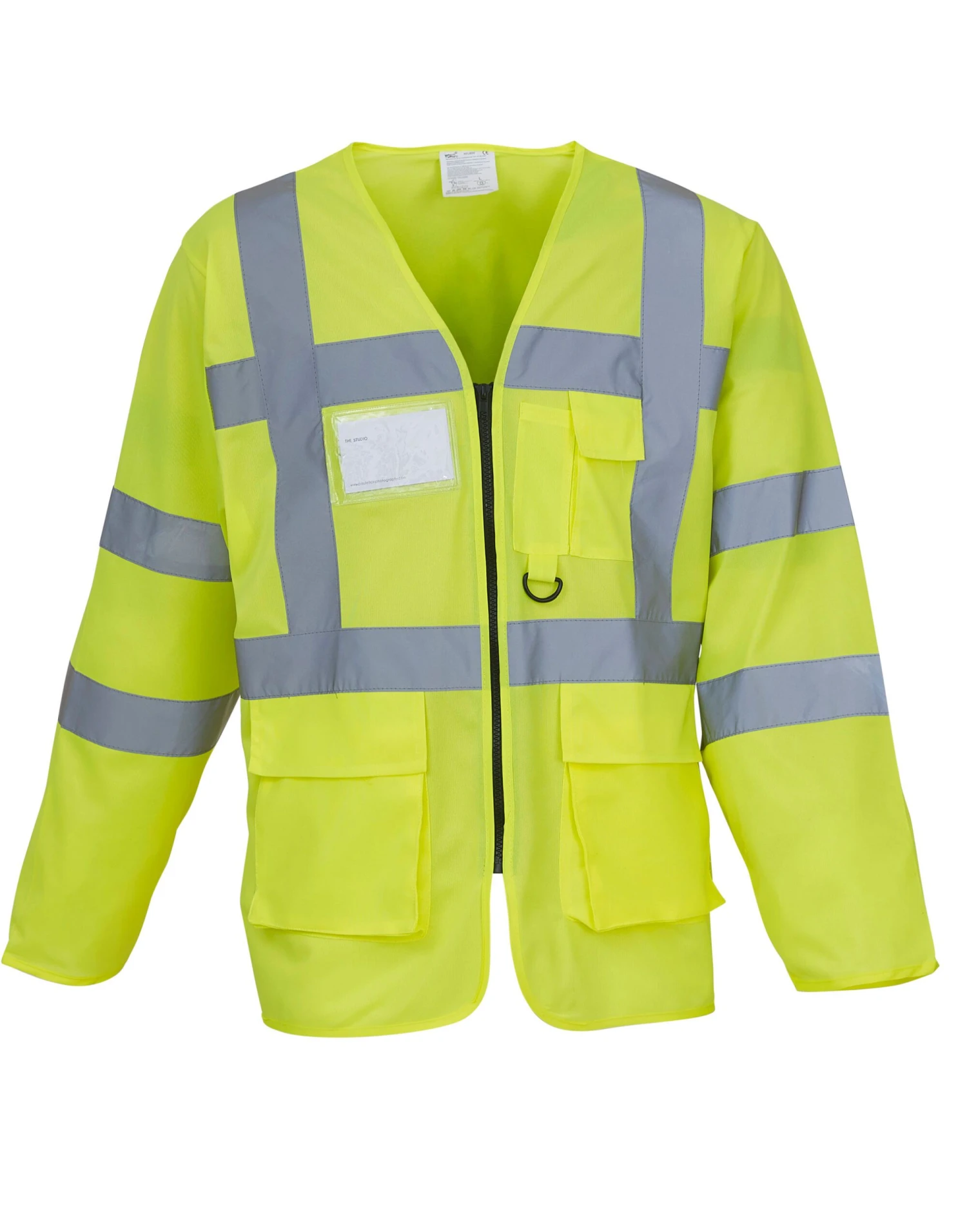 Yoko Hi-Vis Executive Long Sleeve Waistcoat 6 Yoko Hi-Vis Executive Long Sleeve Waistcoat - Image 4