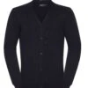 Russell Collection Mens V-Neck Knitted Cardigan -XAMAX 290a266c50495753c5742215edffe3914746a4be91c09d0c8f784cf139600c7e