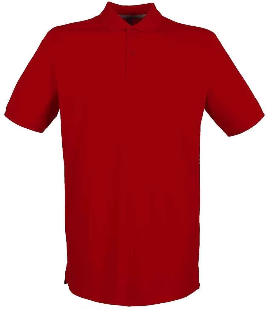 Henbury Modern Fit Cotton Piqué Polo Shirt 18 Henbury Modern Fit Cotton Piqué Polo Shirt - Image 16