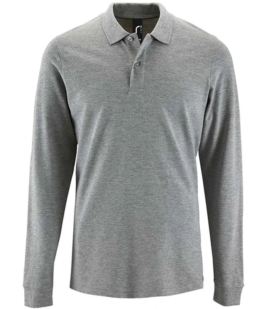 SOL'S Sols Perfect Long Sleeve Piqué Polo Shirt 7 SOL'S Sols Perfect Long Sleeve Piqué Polo Shirt - Image 5