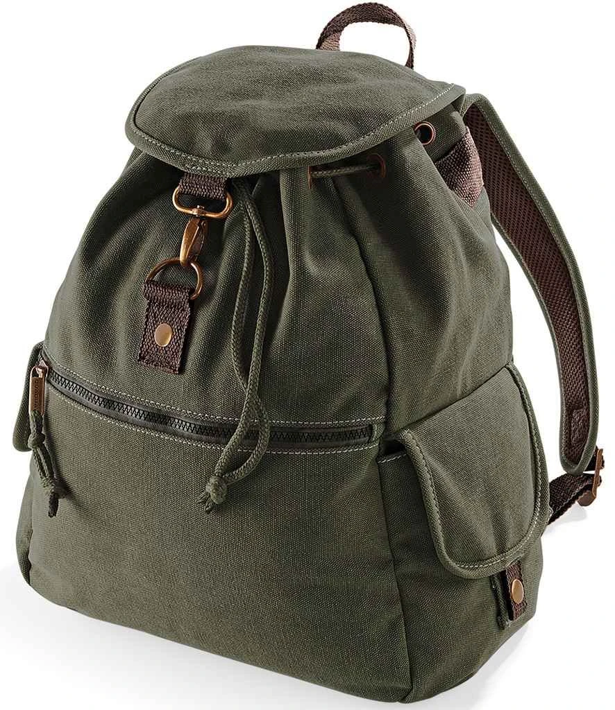 Quadra Vintage Canvas Backpack 9 Quadra Vintage Canvas Backpack - Image 7