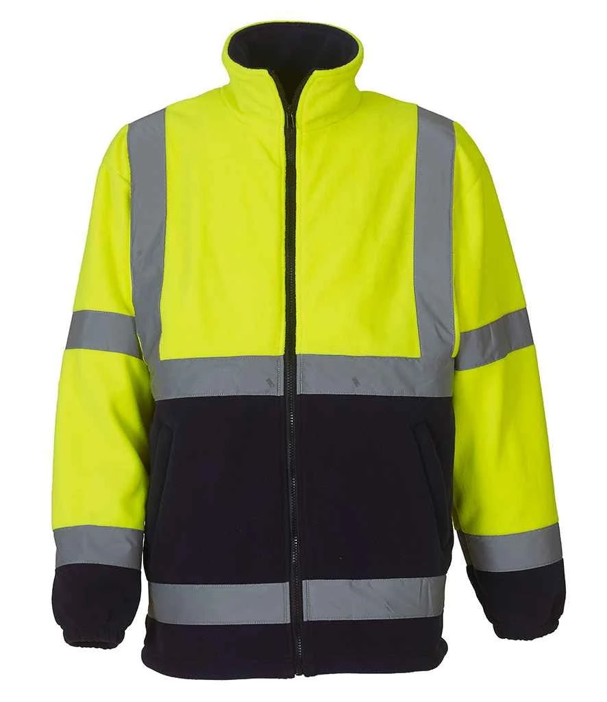 Yoko Hi Vis Heavyweight Fleece Jacket 4 Yoko Hi Vis Heavyweight Fleece Jacket - Image 2