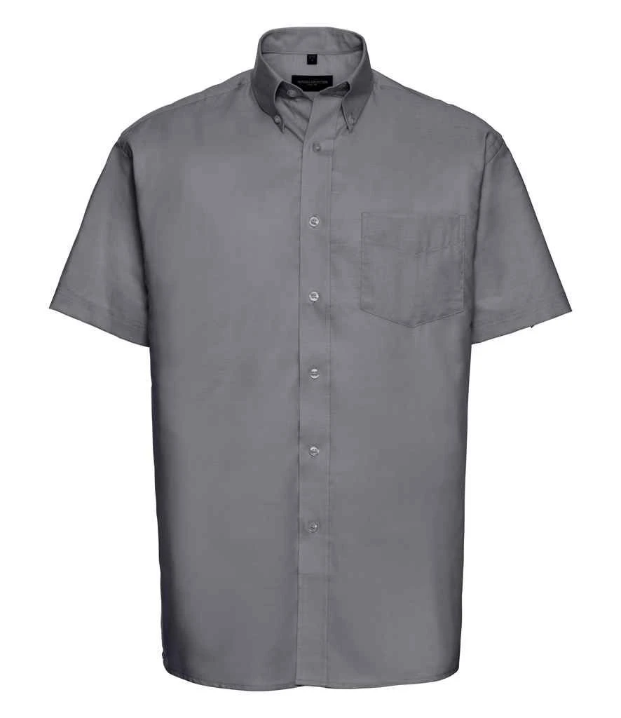 Russell Collection Mens Short Sleeve Classic Oxford Shirt 12 Russell Collection Mens Short Sleeve Classic Oxford Shirt - Image 10