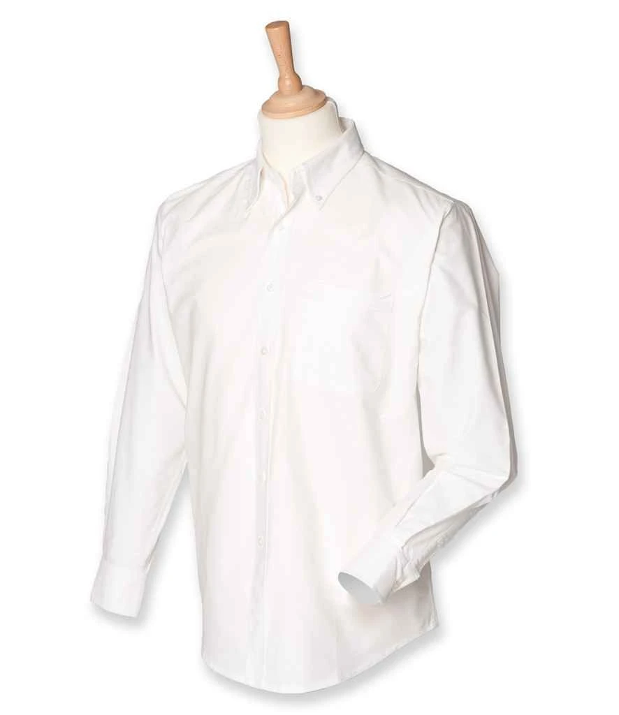 Henbury Long Sleeve Classic Oxford Shirt 3 Henbury Long Sleeve Classic Oxford Shirt