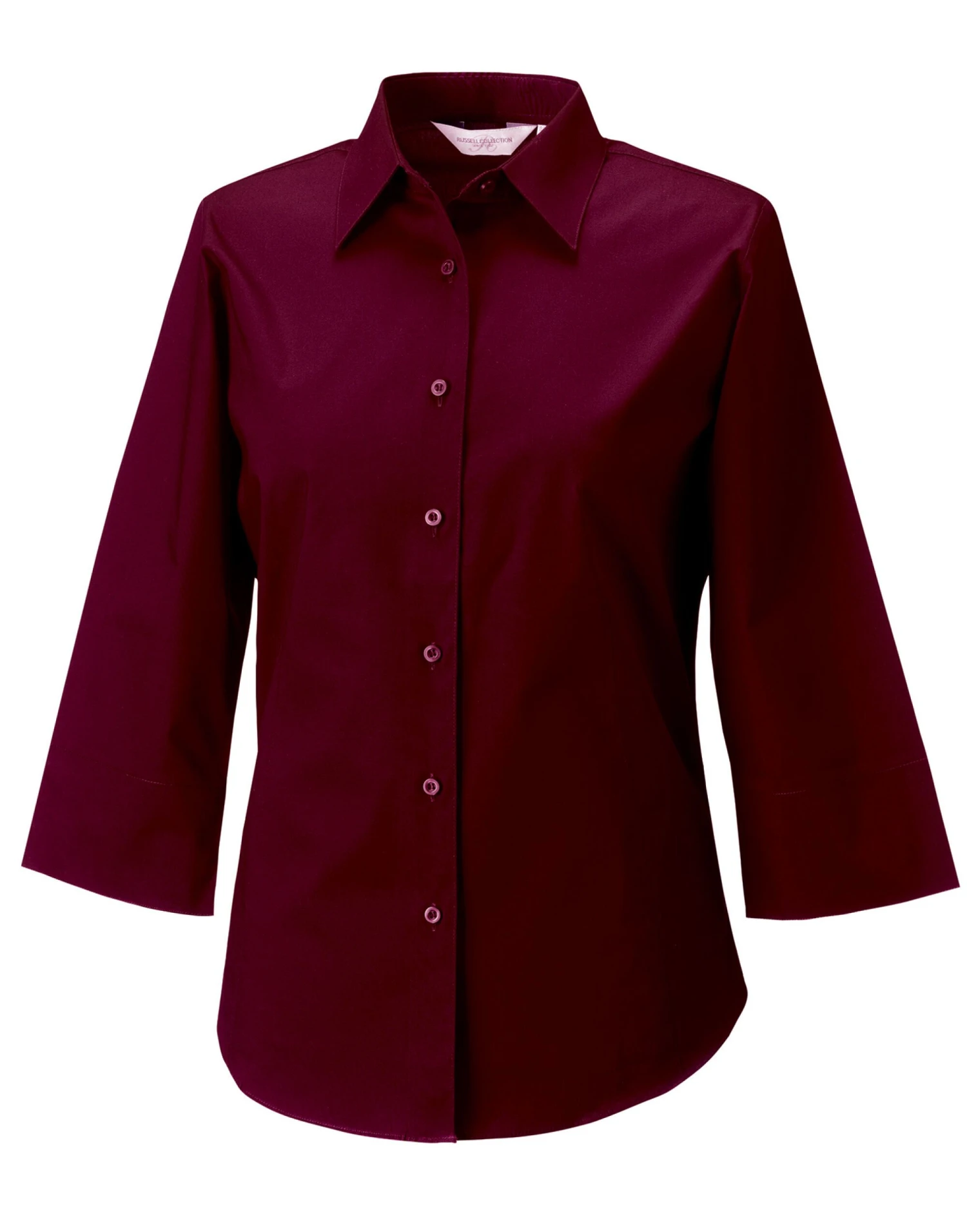 Russell Collection Ladies' 3/4 Sleeve Fitted Stretch Shirt 7 Russell Collection Ladies' 3/4 Sleeve Fitted Stretch Shirt - Image 5
