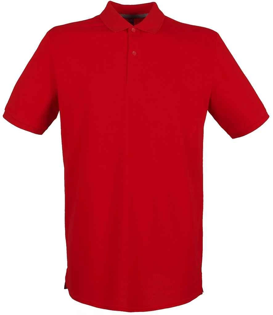 Henbury Modern Fit Cotton Piqué Polo Shirt 4 Henbury Modern Fit Cotton Piqué Polo Shirt - Image 2