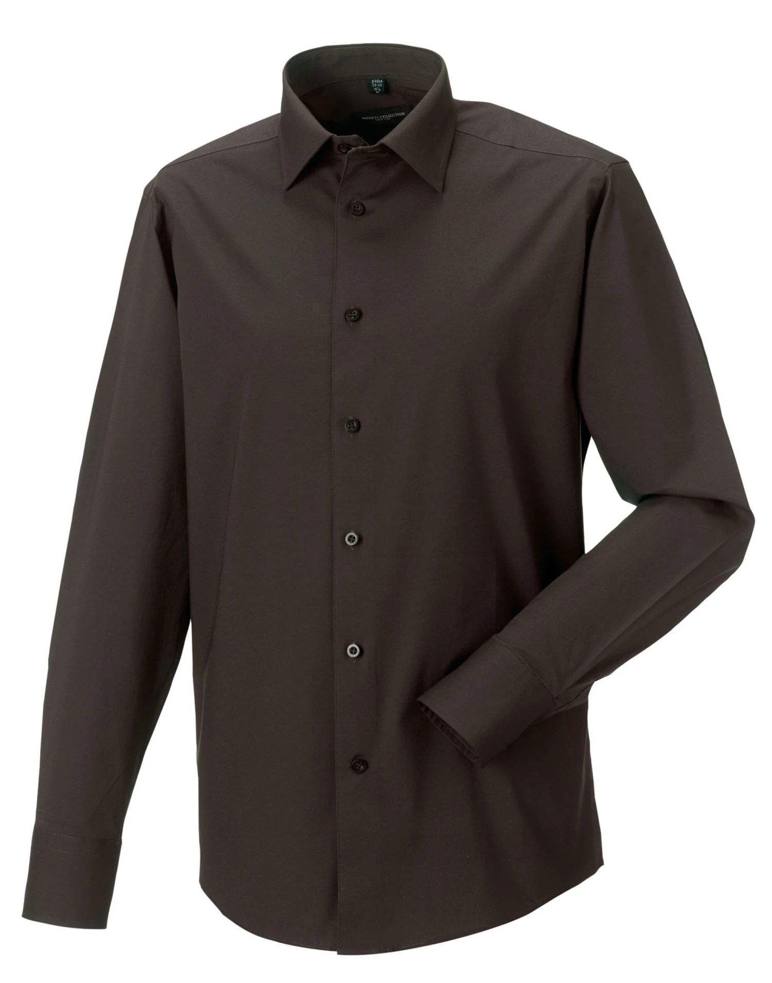 Russell Collection Mens Long Sleeve Fitted Stretch Shirt 7 Russell Collection Mens Long Sleeve Fitted Stretch Shirt - Image 5