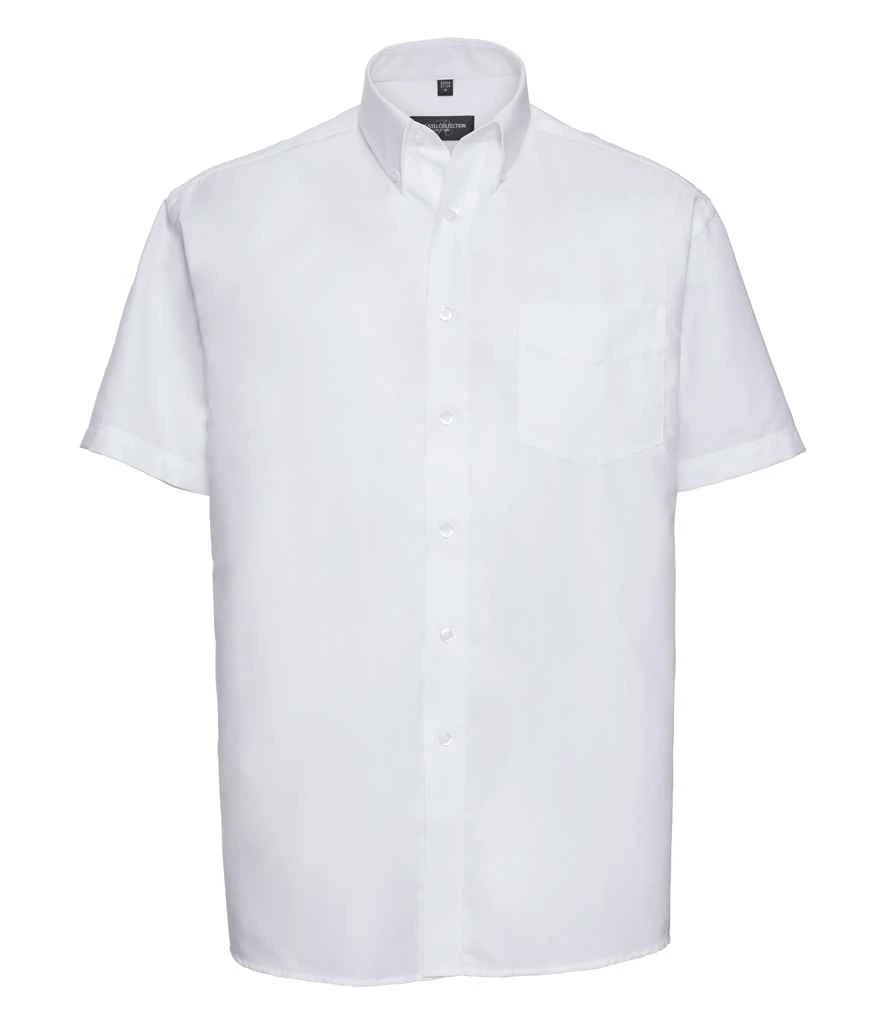 Russell Collection Mens Short Sleeve Classic Oxford Shirt 15 Russell Collection Mens Short Sleeve Classic Oxford Shirt - Image 13