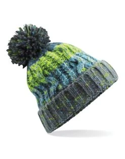 Beechfield Corkscrew Pom Pom Beanie -XAMAX 388973da6c33415dad8ab31710d7b01f51ebd74e8f593de8dad1105a69c354fa