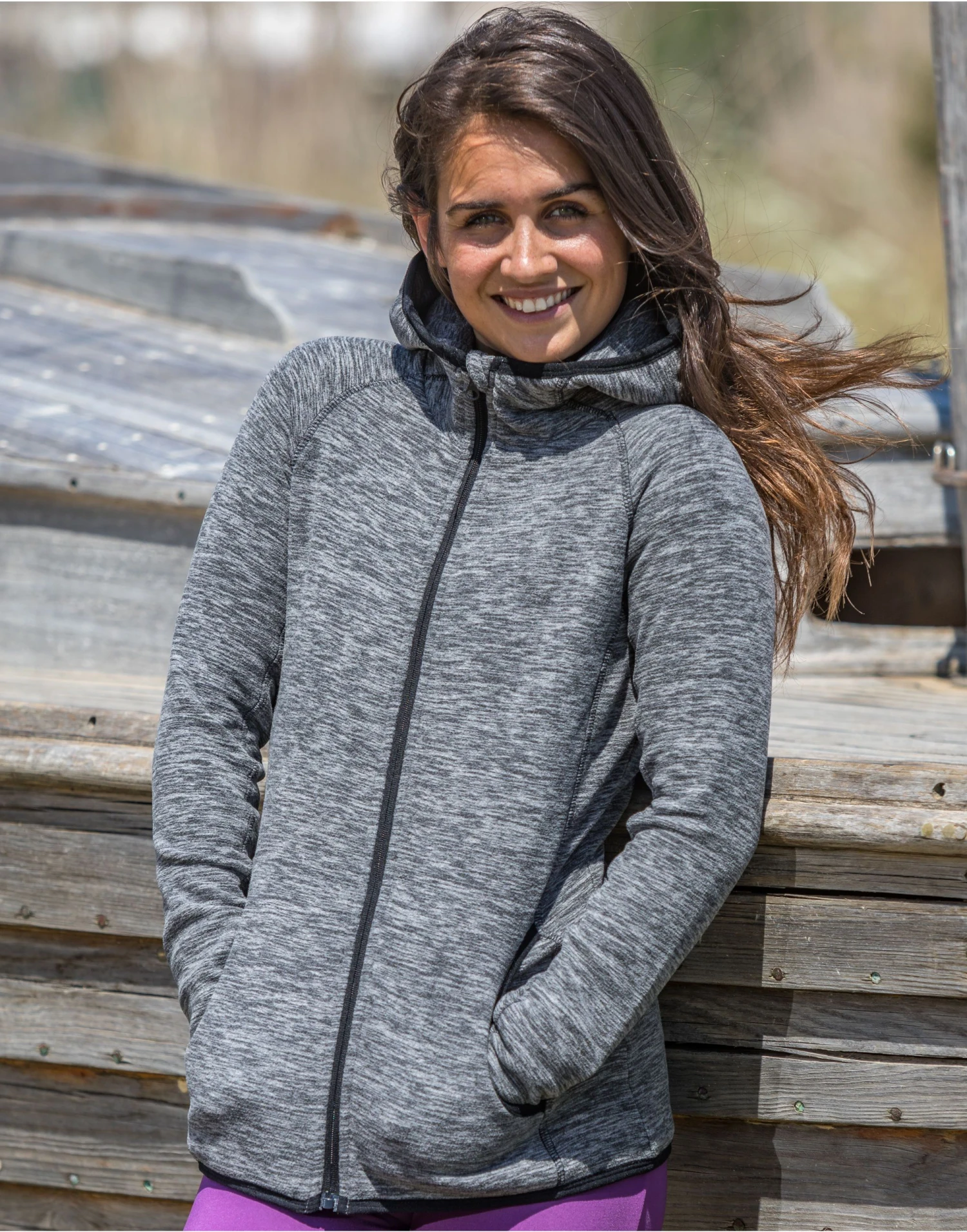 SPIRO FITNESS Womens Microfleece Hoodie 5 SPIRO FITNESS Womens Microfleece Hoodie - Image 3