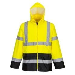 Portwest Hi-Vis Contrast Classic Rain Jacket -XAMAX 3936f6f270a6648613108782d731fa7639b0aae73e22aafee1dd64d454fb259f