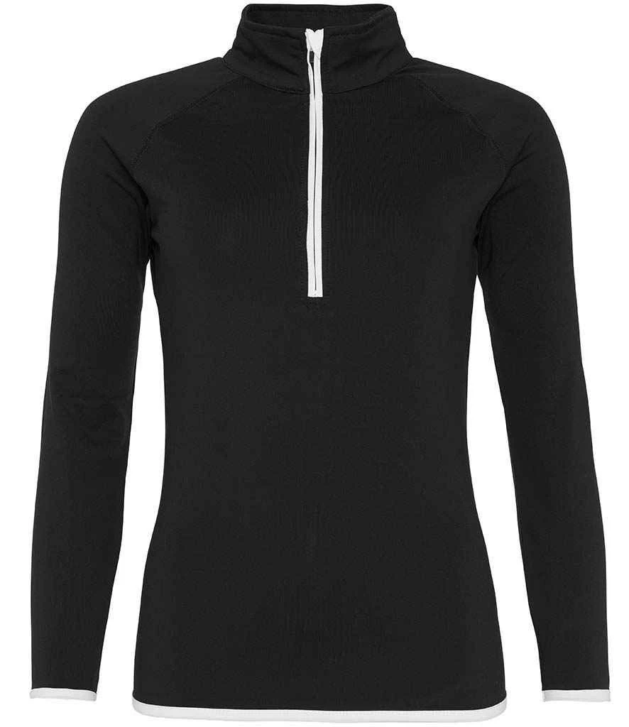 Just Cool Awdis Ladies Cool Half Zip Sweat Top 3 Just Cool Awdis Ladies Cool Half Zip Sweat Top