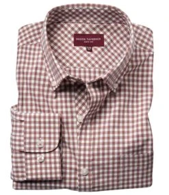 Brook Taverner Montana Gingham Long Sleeve Shirt -XAMAX 3c0c181f0ac917ddc640e1d01ef1e49e038f7546ff47e5efb797b37f2fb18067