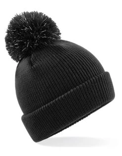 Beechfield Junior Reflective Bobble Beanie