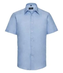 Russell Collection Mens Short Sleeve Tailored Oxford Shirt -XAMAX 3eb2239f68ce299b9561ed63769c1cca82250aaf17627c234af98cbbd07d9a14