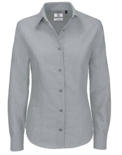 B&C Womens Oxford Long Sleeve Shirt 8 B&C Womens Oxford Long Sleeve Shirt -XAMAX 3f8a40667a498fa6aab3975a9c40cddcc67765d336c187129a74309273220b96