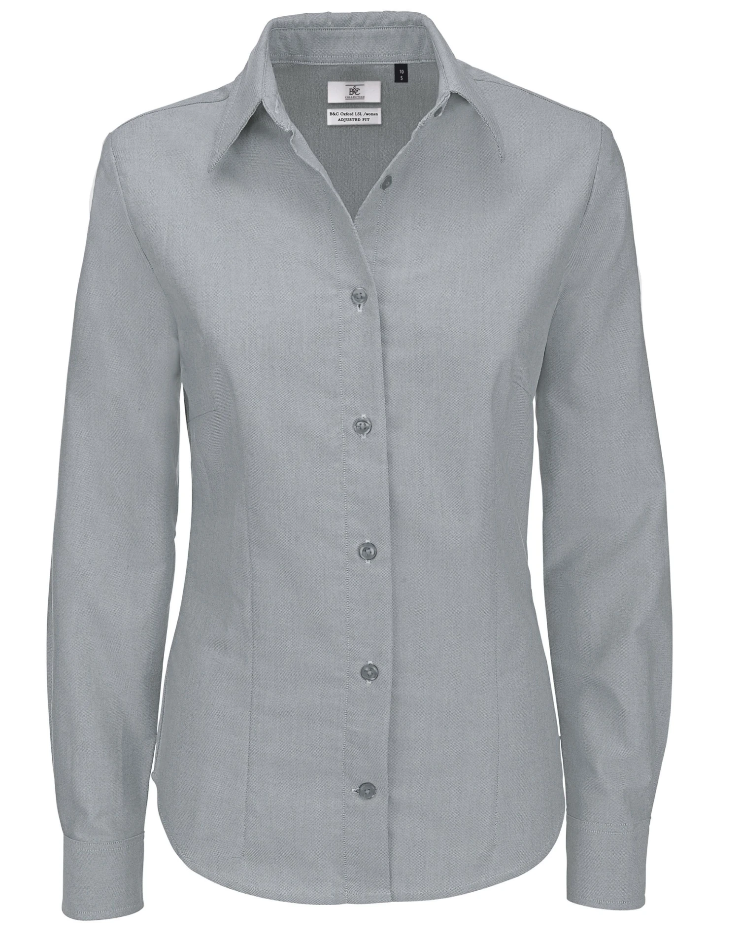 B&C Womens Oxford Long Sleeve Shirt 5 B&C Womens Oxford Long Sleeve Shirt - Image 3