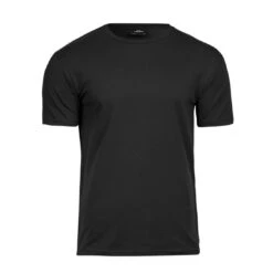 Tee Jays Mens Stretch Tee -XAMAX 400 black front 1