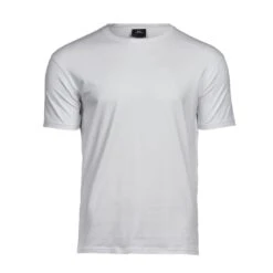 Tee Jays Mens Stretch Tee -XAMAX 400 white front