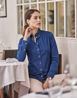 Tee Jays Ladies' Casual Twill Shirt -XAMAX 40423aeaf426c8d1381ba92379c9ca9fdedc169d1fe1a508981866bfeac24ac9