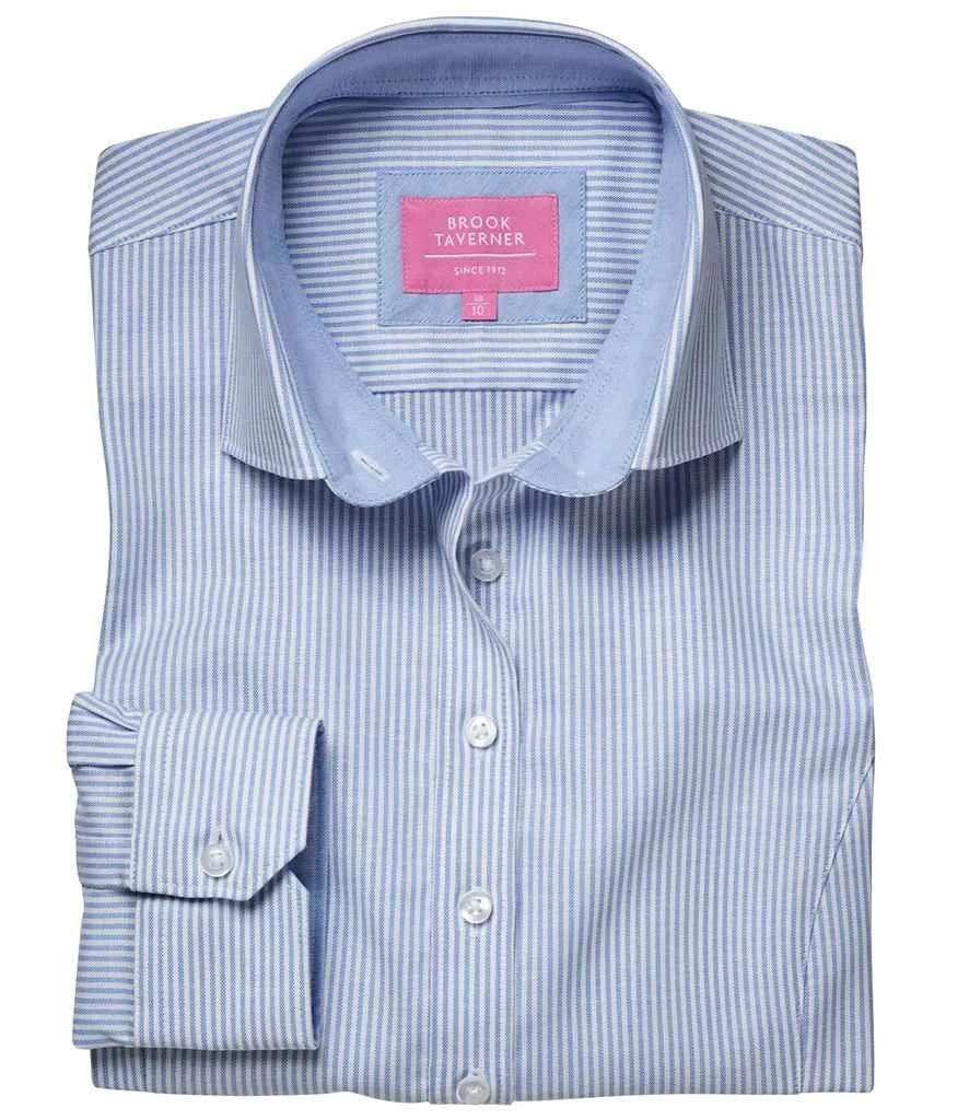 Brook Taverner Ladies Mirabel Long Sleeve Stretch Oxford Shirt 4 Brook Taverner Ladies Mirabel Long Sleeve Stretch Oxford Shirt - Image 2