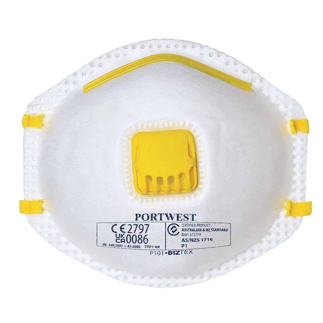 Portwest FFP1 Valved Respirator (Pk10) 3 Portwest FFP1 Valved Respirator (Pk10)