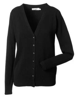 Russell Collection Ladies' V-Neck Knitted Cardigan