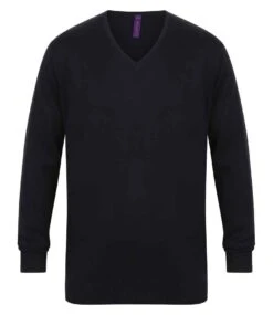 Henbury Lightweight Cotton Acrylic V Neck Sweater -XAMAX 437ec4cbe3c8ca2c822eddee60b7261c82123e595a4ed696ca09cc4c5d05f32f