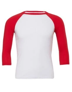 Bella+Canvas Canvas Unisex 3/4 Sleeve Baseball Tee