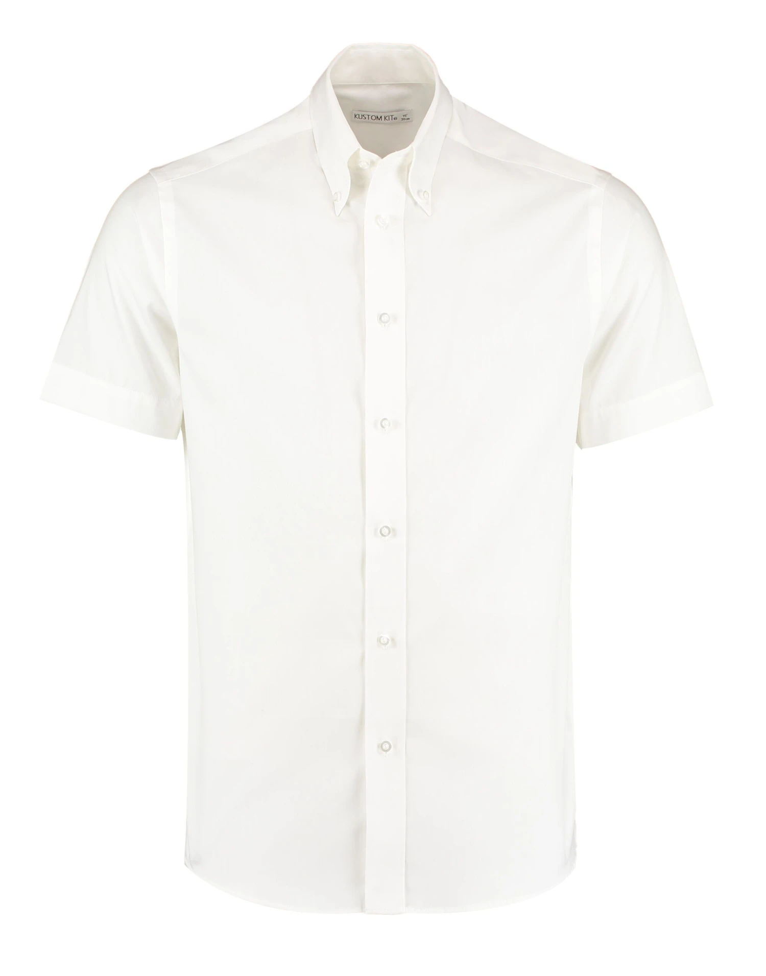 Kustom Kit Tailored Fit Short Sleeve Premium Oxford Shirt 6 Kustom Kit Tailored Fit Short Sleeve Premium Oxford Shirt - Image 4
