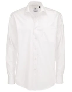 B&C Mens Smart Long Sleeve Poplin Shirt