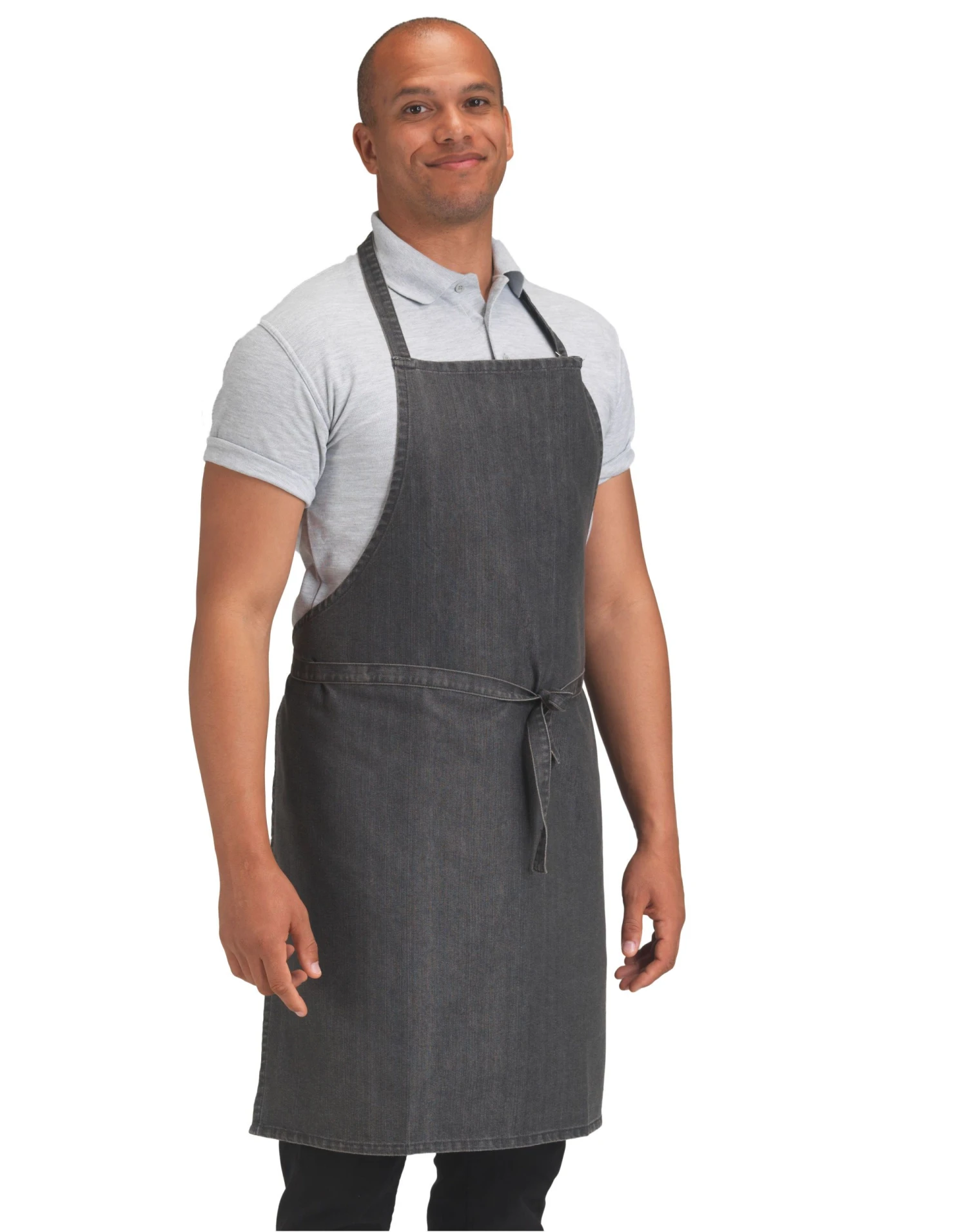 Dennys Cross Dyed Denim Bib Apron 3 Dennys Cross Dyed Denim Bib Apron