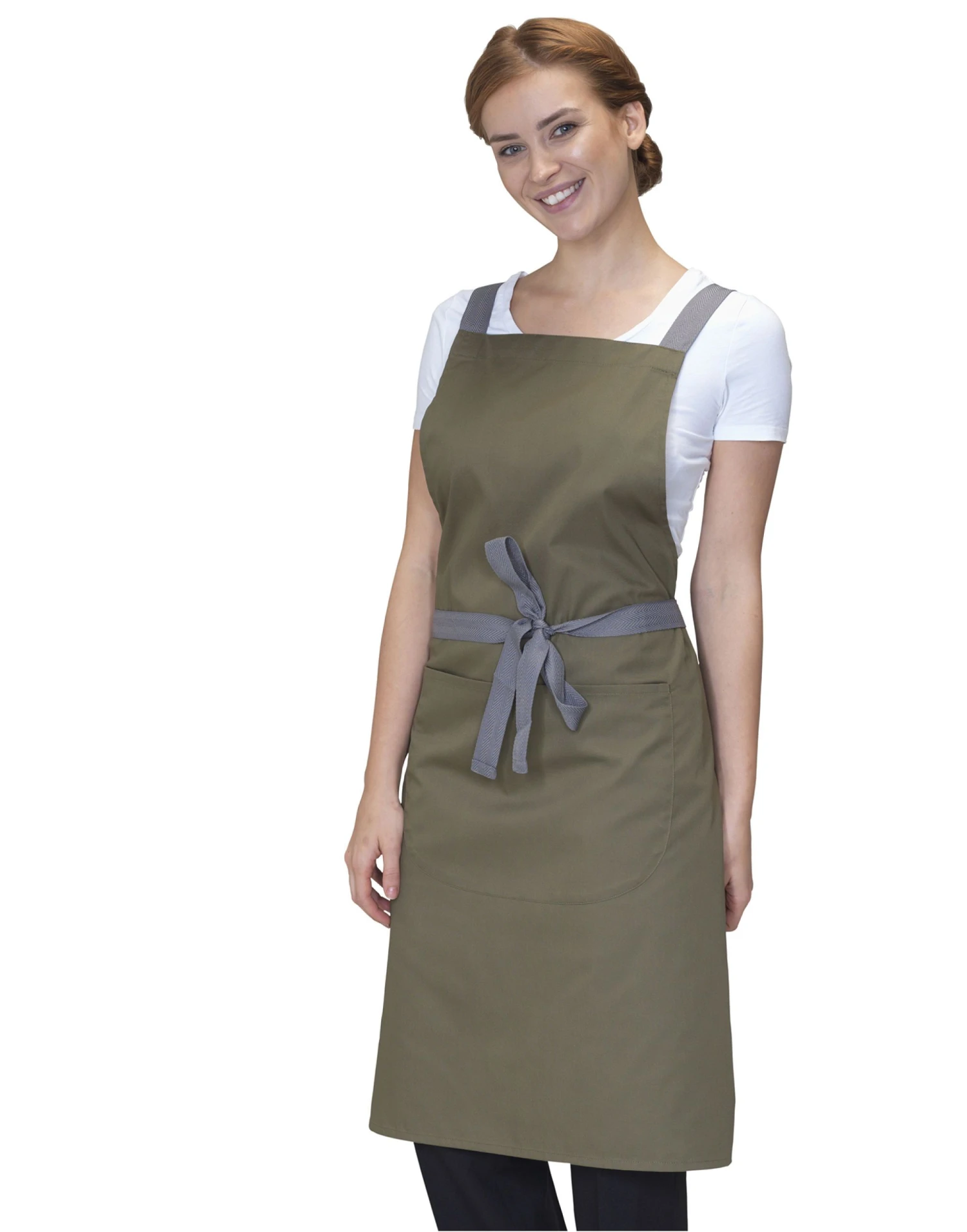 Dennys Cross Back Bib Apron 7 Dennys Cross Back Bib Apron - Image 5