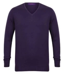 Henbury Lightweight Cotton Acrylic V Neck Sweater -XAMAX 4712758781af6a007c124b967e95ec2e49e586d882737f023fbe5482a66f981e