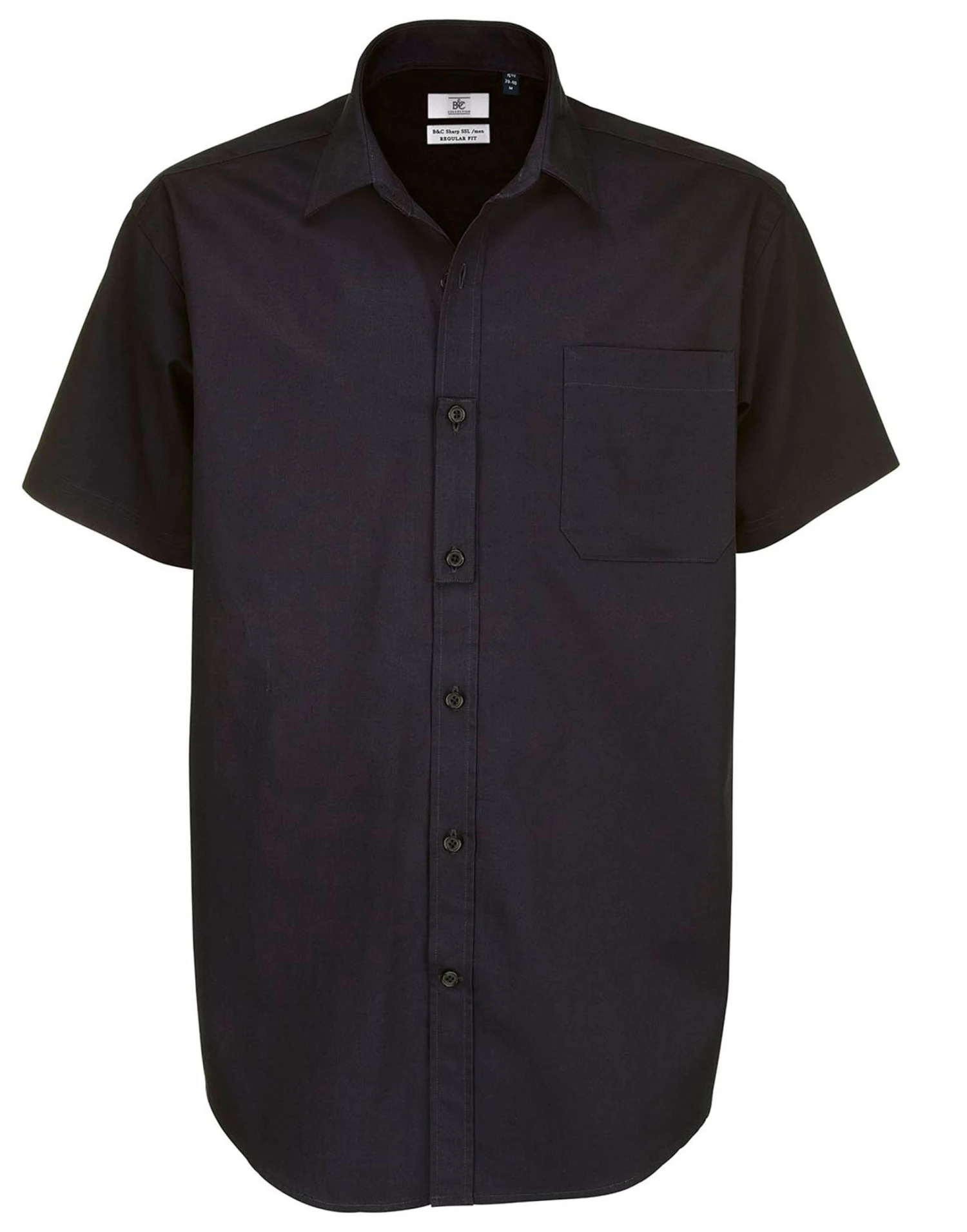 B&C Mens Sharp Short Sleeve Shirt 3 B&C Mens Sharp Short Sleeve Shirt