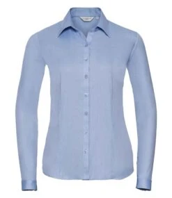 Russell Collection Ladies' Long Sleeve Tailored Herringbone Shirt 10 Russell Collection Ladies' Long Sleeve Tailored Herringbone Shirt -XAMAX 48401adb5655d84669576152f98b314b315d3db3acfb0ee502238b7d8f2d5d83