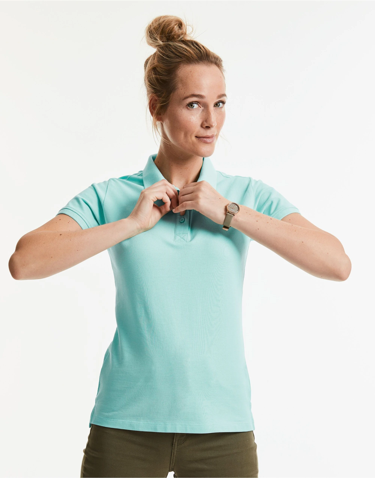 Russell Pure Organic Ladies' Polo 4 Russell Pure Organic Ladies' Polo - Image 2